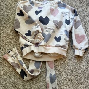 Zara Multicolor Heart Kids Set